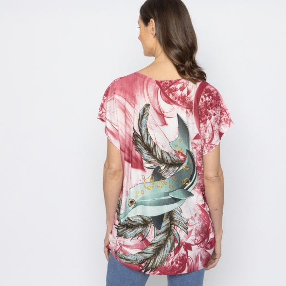 FASHION NEWS Damen-Shirt Delfin beere M/L - 38-42 - 113978500001 - 3 - 588px