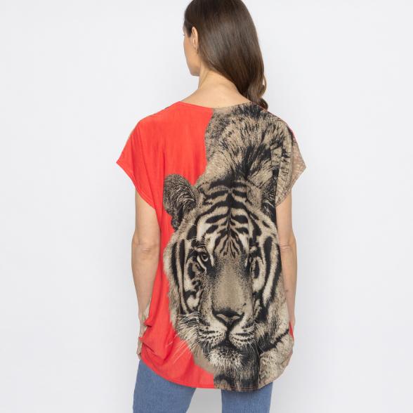 FASHION NEWS Damen-Shirt Tigerkopf Coral M/L - 38-42 - 113979400001 - 3 - 588px