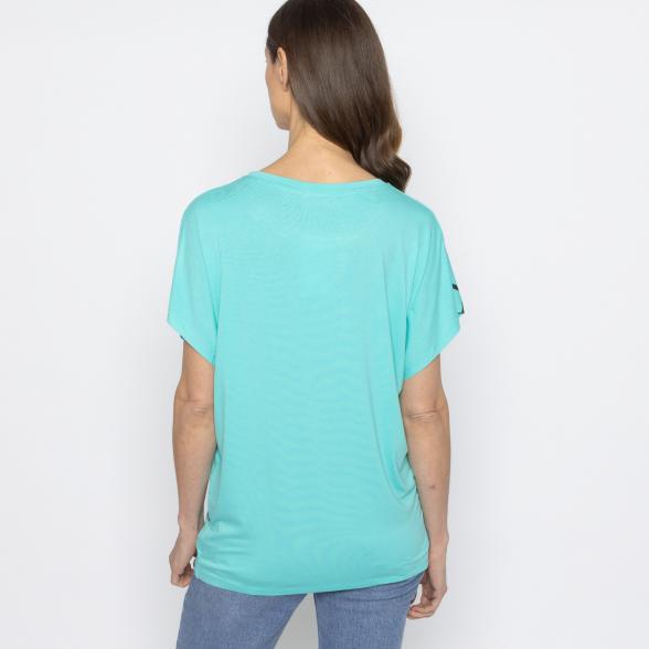 FASHION NEWS Damen-Shirt Katze türkis M/L - 38-42 - 113980300001 - 3 - 588px