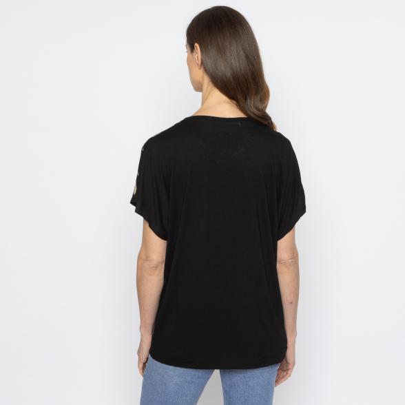 FASHION NEWS Damen-Shirt Katze schwarz M/L - 38-42 - 113980600001 - 3 - 588px