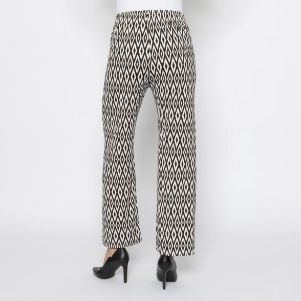 FASHION NEWS Damen-Hose Grafik schwarz/weiß M/L - 38/40 - 114018200001 - 3 - 588px