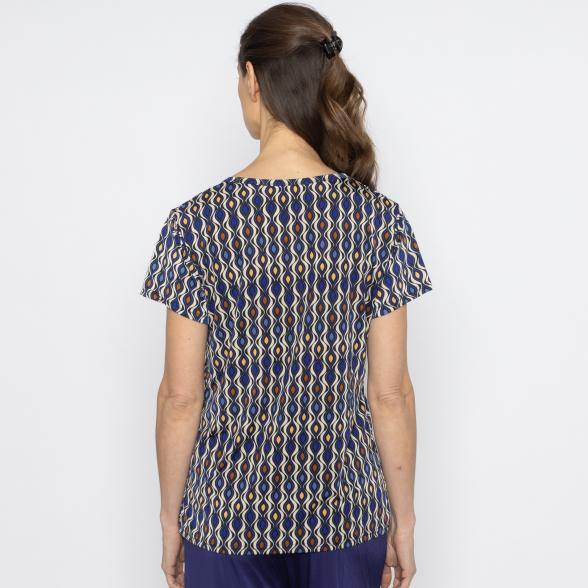 FASHION NEWS Damen-Shirt navy/multicolor M/L - 38-42 - 114018500001 - 3 - 588px