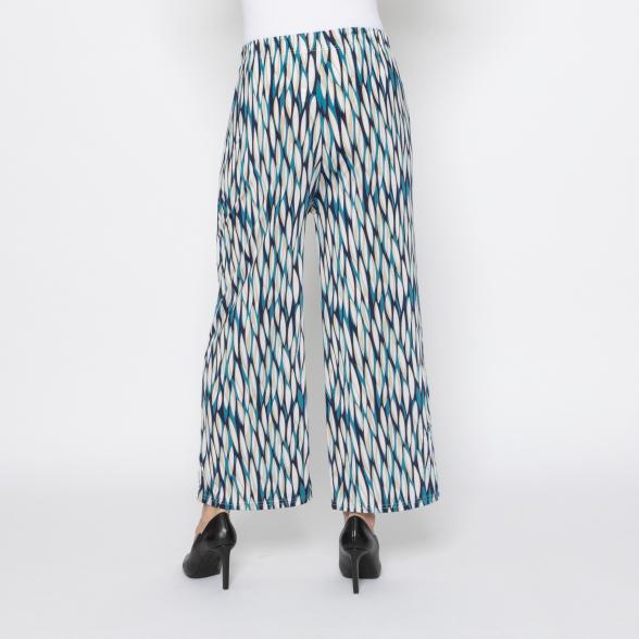 FASHION NEWS Damen-Hose Blätter türkis/multicolor M/L - 38/40 - 114019700001 - 3 - 588px