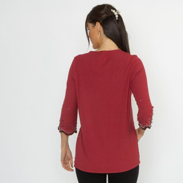 MILANO Design Damen-Shirtjacke rot 36/38 - 114095100001 - 3 - 588px