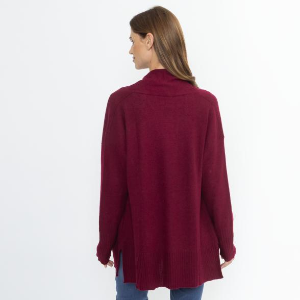 100% KASCHMIR Jacke Schalkragen bordeaux 34/36 - 114107100001 - 3 - 588px
