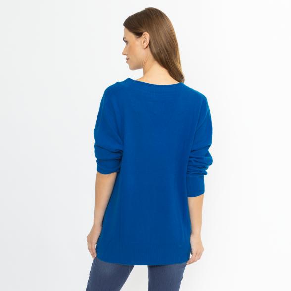 100% KASCHMIR Pullover blau 34/36 - 114110100001 - 3 - 588px
