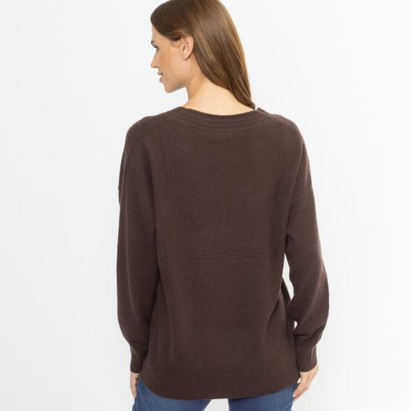 100% KASCHMIR Pullover dunkelbraun 50/52 - 114110200005 - 3 - 588px