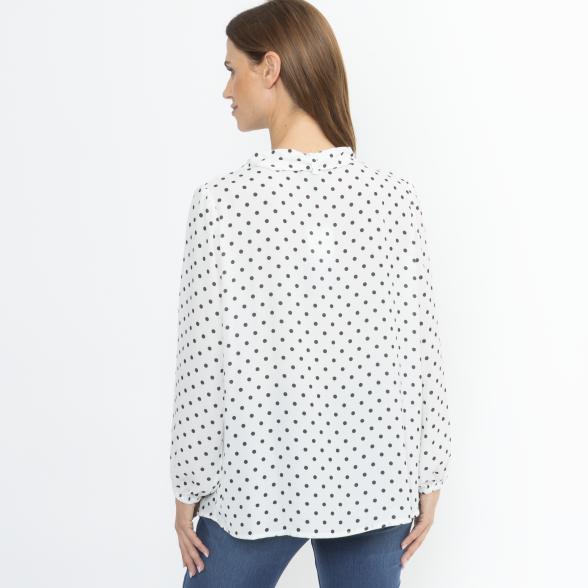 TRENDS by J. L. Schluppenbluse offwhite/schwarz 34/36 - 114110500001 - 3 - 588px