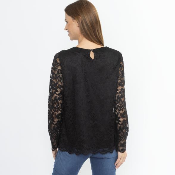TRENDS by J. Leibfried Spitzenshirt schwarz 34/36 - 114110600001 - 3 - 588px