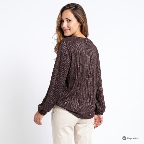 TRENDS by J. Leibfried Bluse schwarz/roségold 36/38 - 114249600001 - 3 - 588px