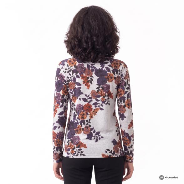 CHRISTIAN MATERNE Damen-Shirt Blumenranken multi 52/54 - 114256700005 - 3 - 588px