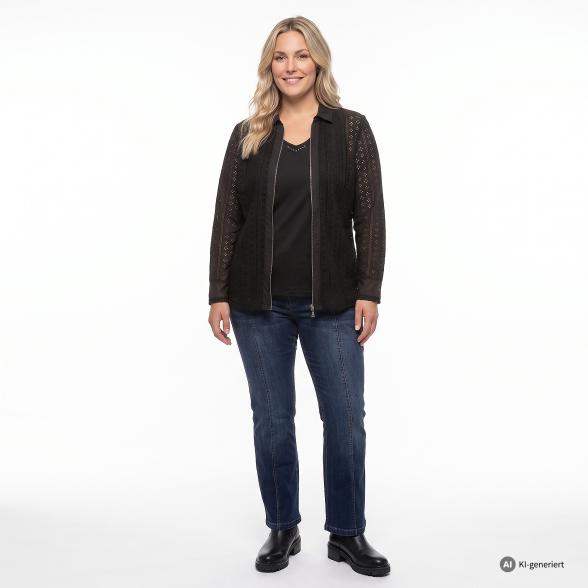 sophistical Women Blusenjacke mit Top schwarz 40/42 - 114281600001 - 3 - 588px
