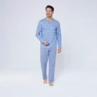 KINGsCLUB 4er Set Herren Pyjama blau/grau - 107470400000 - 3 - 140px