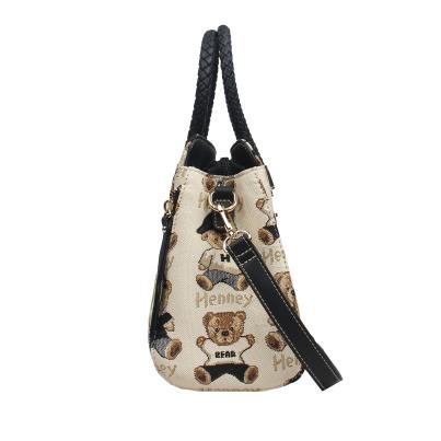 Henney Bear Henkeltasche schwarz/multicolor