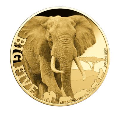5er Set Goldmünzen "Africa Wildlife", je 1/200 oz.