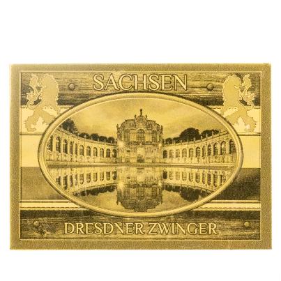 4er Set Goldbarren "Willkommen in Sachsen"