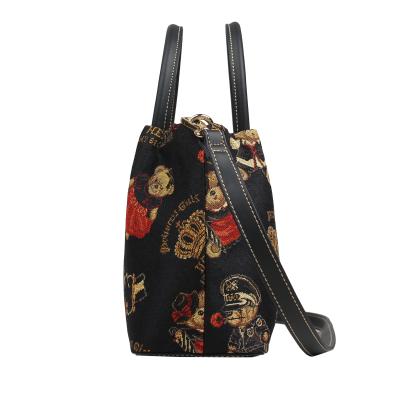 Henney Bear Henkeltasche schwarz/multicolor
