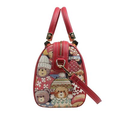 Henney Bear Henkeltasche rot/multicolor