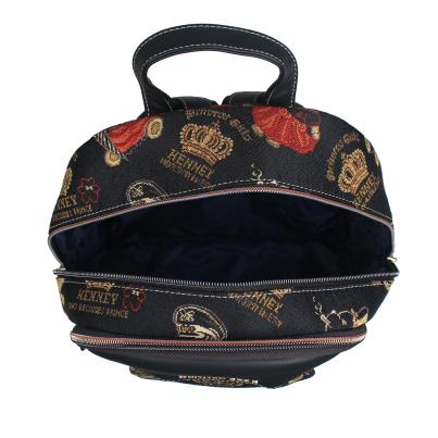 Henney Bear Rucksack schwarz/multicolor