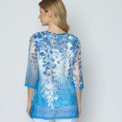 CHRISTIAN MATERNE Damen-Longshirt multicolor