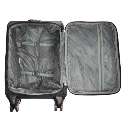 3-teiliges Nylon-Kofferset 'Maribor' schwarz