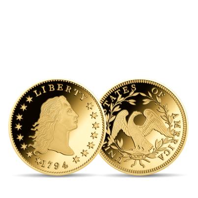 10er Set Nachprägung "Teuerste Goldmünzen d. Welt"