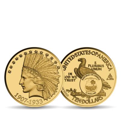 3 Goldmünzen "Indian Chief Gold Set"