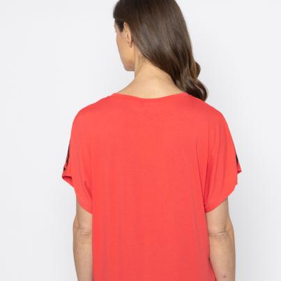 FASHION NEWS Damen-Shirt Katze rot