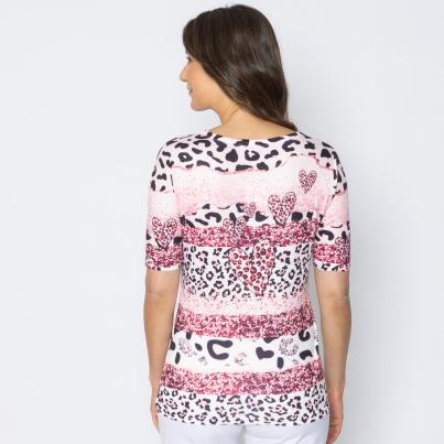 BRILLIANTSHIRTS Damen-Shirt Leoverlauf