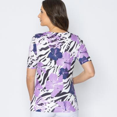 BRILLIANTSHIRTS Damen-Shirt Zebra