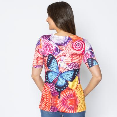 BRILLIANTSHIRTS Damen-Shirt Muscheln