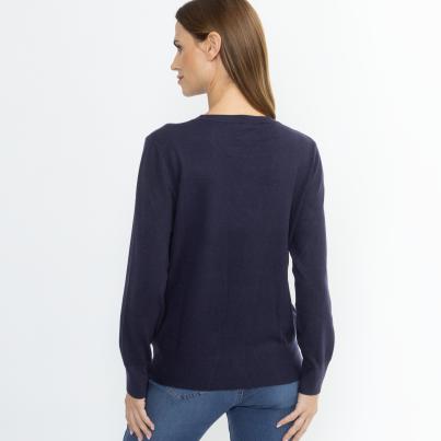 CHRISTIAN MATERNE Damen-Pullover dunkelblau