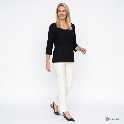 CHRISTIAN MATERNE 2er Set Pullover schwarz/petrol