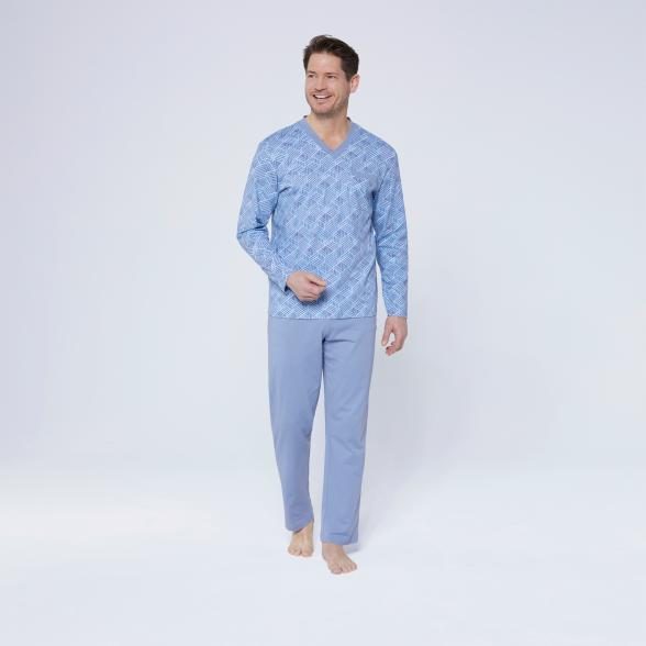 KINGsCLUB 4er Set Herren Pyjama blau/grau - 107470400000 - 4 - 588px