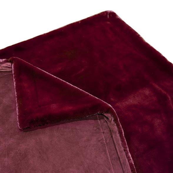 Felldecke Deluxe 150x200cm bordeaux - 112825200000 - 4 - 588px