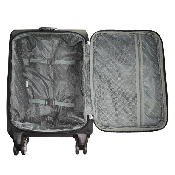 3-teiliges Nylon-Kofferset 'Maribor' schwarz - 113823500000 - 4 - 588px