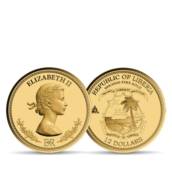 5er Set Goldmünzen "Queen Elizabeth II" - 113940600000 - 4 - 588px