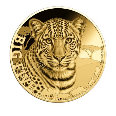 5er Set Goldmünzen "Africa Wildlife", je 1/200 oz.