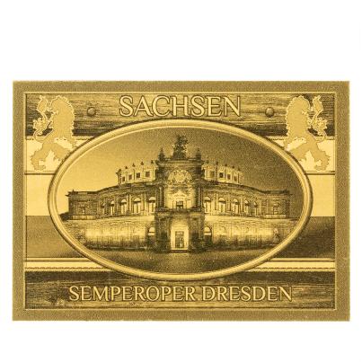 4er Set Goldbarren "Willkommen in Sachsen"