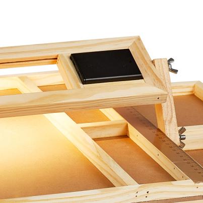 Puzzle-Tisch mit Lupe+Licht klein