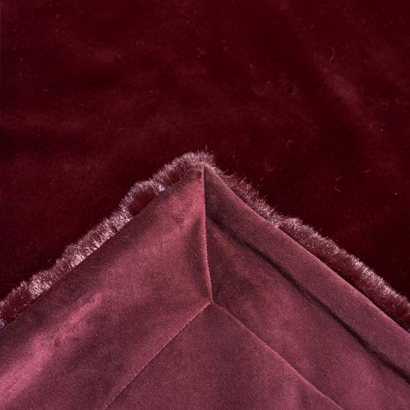 Felldecke Deluxe 150x200cm bordeaux - 112825200000 - 5 - 588px
