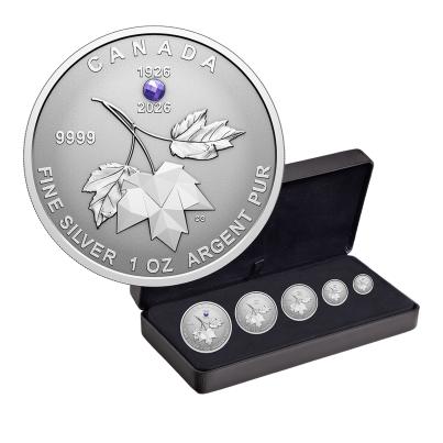 Silber Maple Leaf Set 2026, 1/20 bis 1 oz. Silber