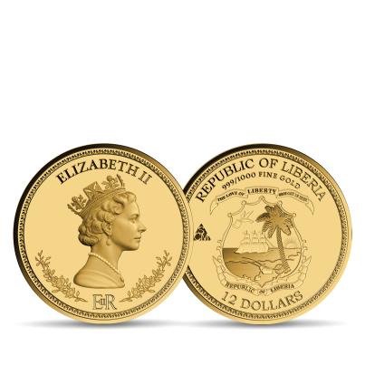 5er Set Goldmünzen "Queen Elizabeth II"